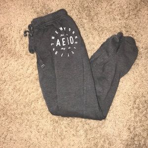 Gray sweatpants